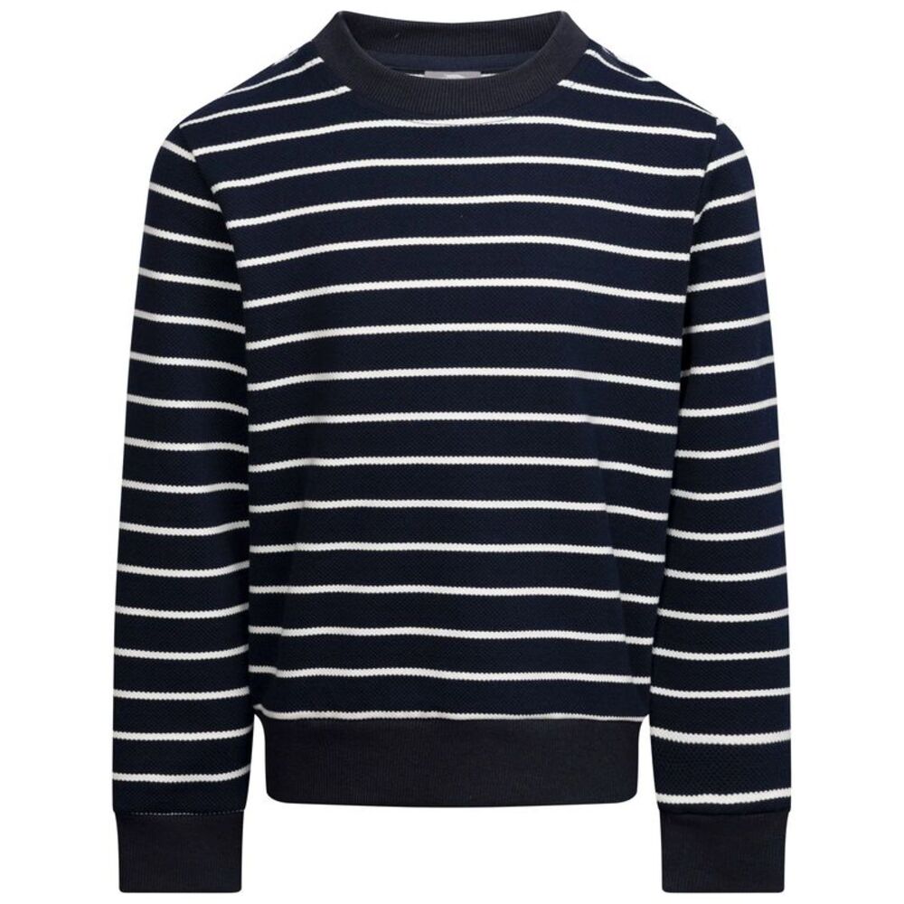 Trespass Boys Broadleaf Contrast Striped Long-Sleeved Top / Navy